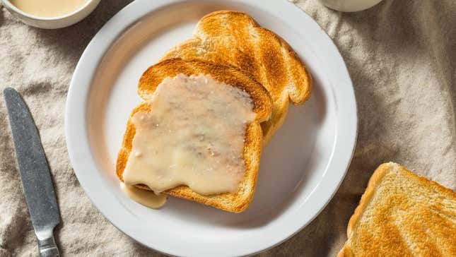 Toast with maple cream