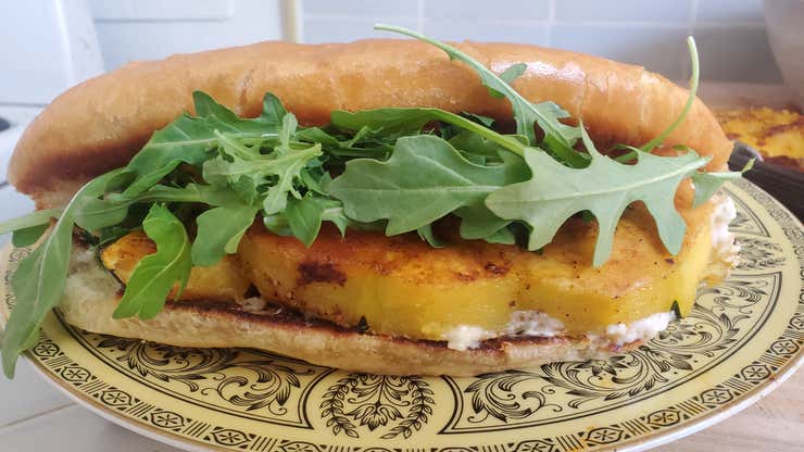 Image for Make a spicy roasted squash sandwich that absolutely rips